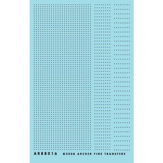 Resin on Clear Decal Film - .014 inch (.36mm) Rivets 