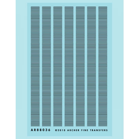 Resin on Clear Decal Film for O Scale Louvers (14 Inch)
