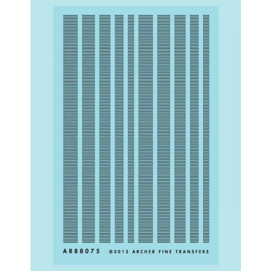 Resin on Clear Decal Film for S-Scale Louver Assortment