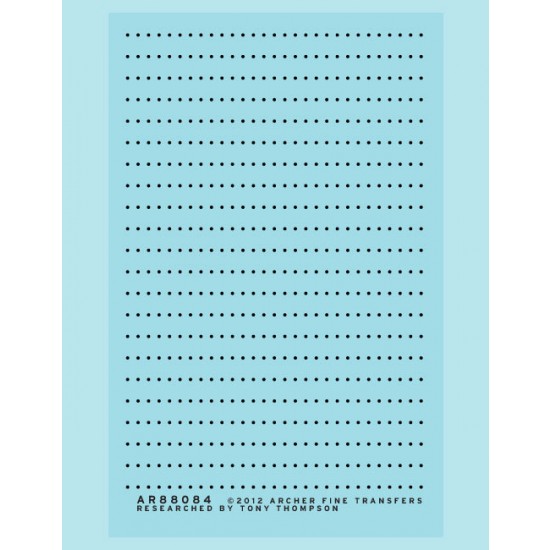 Resin on Clear Decal for G Scale Freight Cars Alternative Center Rivets w/Thinner Sides