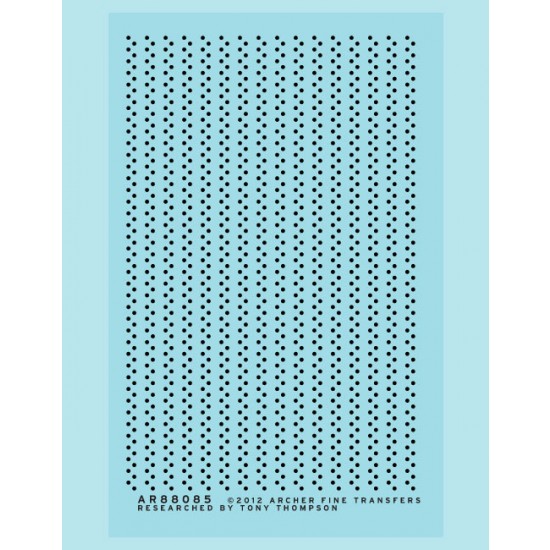 Resin on Clear Decal Film for G Scale Tank Car Double-Row Rivets