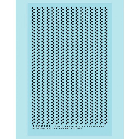 Resin on Clear Decal Film for G Scale 1.25 Inch Double-Row Rivets