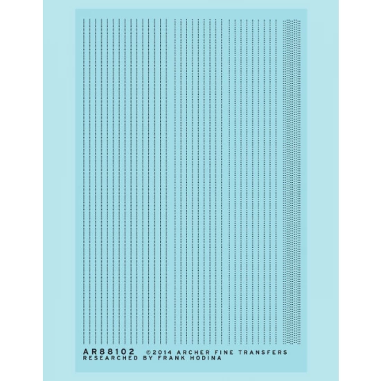 Resin on Clear Decal Film for N Scale 1.25 Inch Single-Row Rivets