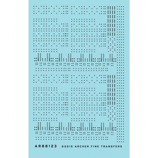 Model Rivit Decals HO Hopper Car Rivet Set Sheet 2 (Resin on Clear Decal Film) Archer ...