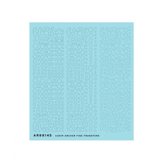 1/72 Aircraft Rivets in Circular and Spiral Pattern (Resin on Clear ...