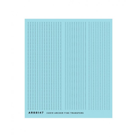 1/72 Double Row Aircraft Rivets (Resin on Clear Decal Film)