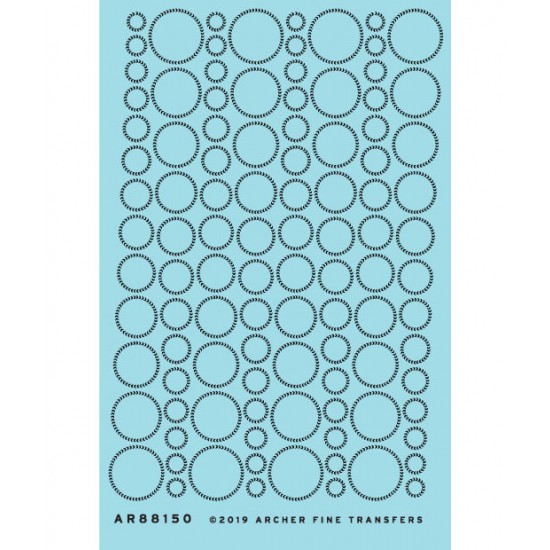 Perfect Weld Beads in Circular Patterns (Resin on Clear Decal Film)