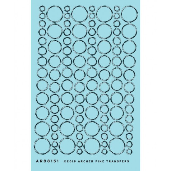 Perfect Weld Beads in Circular Patterns (Resin on Clear Decal Film)