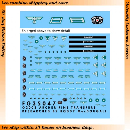 1/35 German Early War Uniform Patches for Medical Personnel
