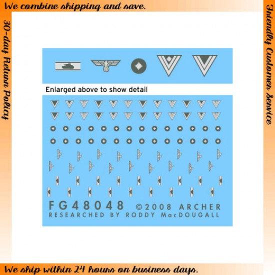 1/48 German Heer Late War Uniform Patches