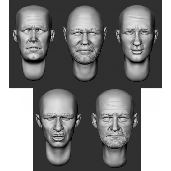 1/35 Bald Heads (set 17)