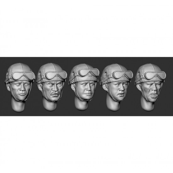 1/35 Kwantung Army Tankers #Head Set 1