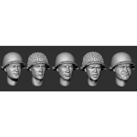 1/35 WWII American Paratroopers Heads
