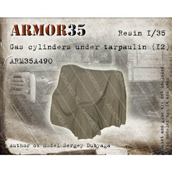 1/35 Gas Cylinders Under Tarpaulin #4
