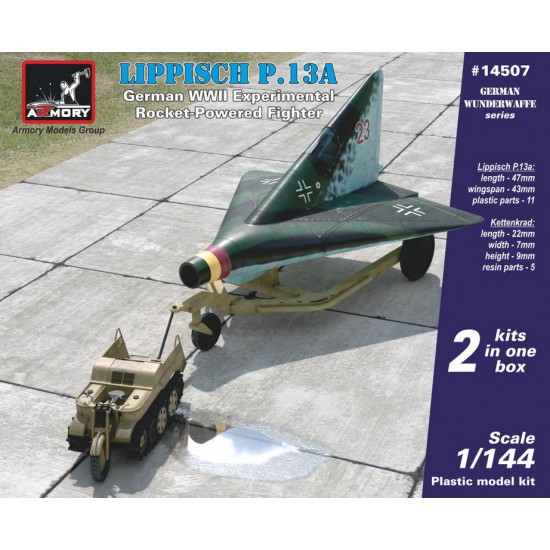 1/144 Lippisch P13a w/Kettenkrad