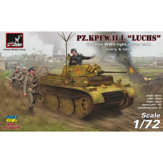 1/72 WWII German PzKpfw.II Ausf.L Luchs Light Recon Tank