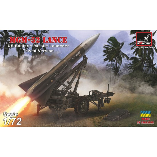 1/72 MGM-52 Lance, US Tactical Ballistic Surface-To-Surface Missile On Towed Launcher
