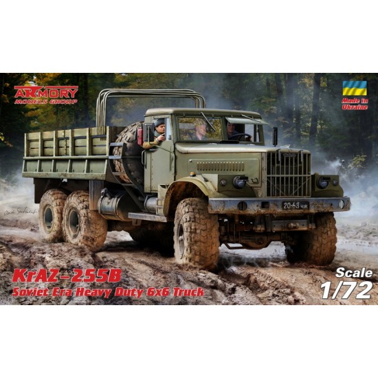 1/72 KrAZ-255B Soviet Era Heavy Duty 6x6 Cargo Truck