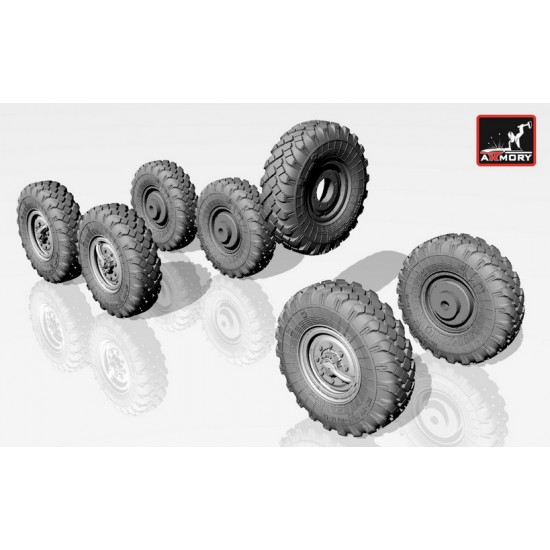 1/72 ZiL-131 Wheels w/M-93 Tyres for ICM kits
