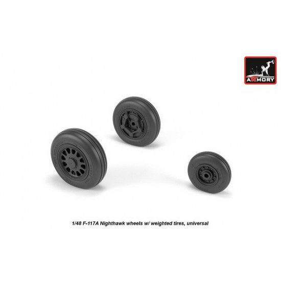 1/48 F-117A Wheels w/Weighted Tyres