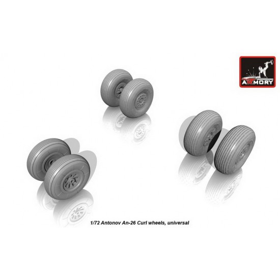 1/72 Antonov An-26 Wheels