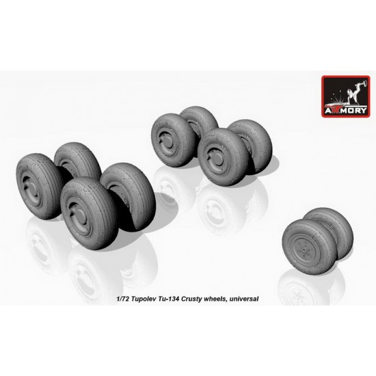 1/72 Tupolev Tu-134 Wheels