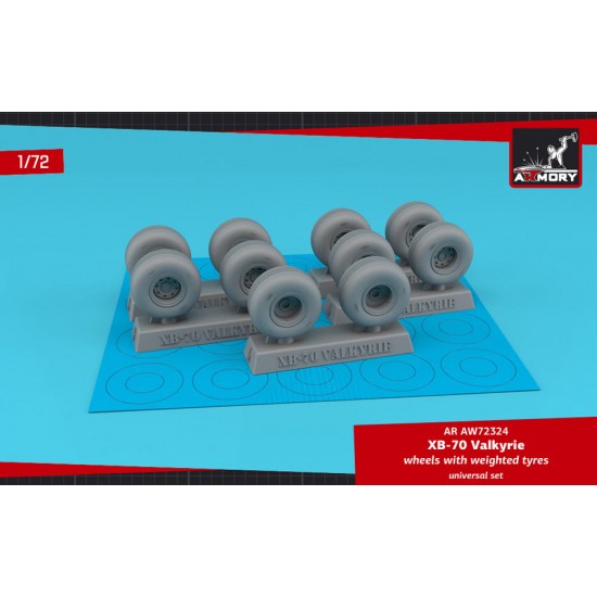 1/72 Xb-70 Valkyrie Wheels w/Weighted Tyres - Retooled Set!