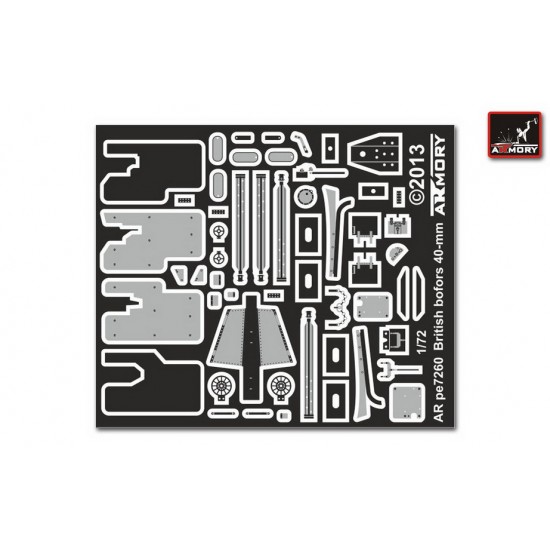 1/72 40mm Bofors AA Automatic Gun Super Detail set for Zvezda kit #6170