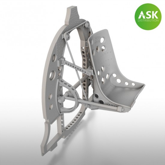 1/48 A6M Bulkhead with Seat In Middle Position for Eduard kit