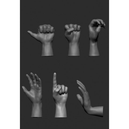 1/72 Hands