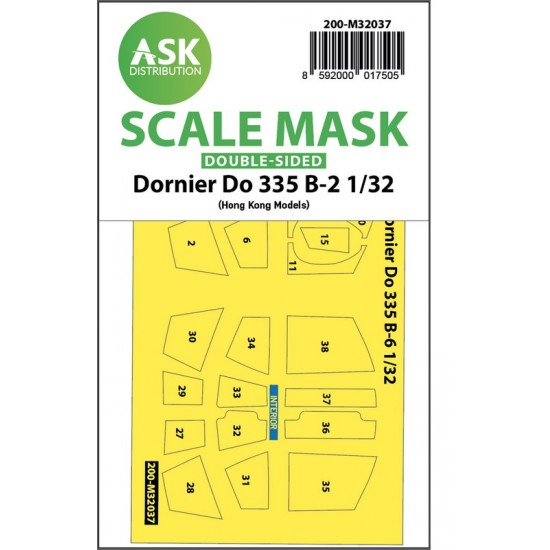 1/32 Dornier Do 335B-2 Double-sided Masking for HK Models