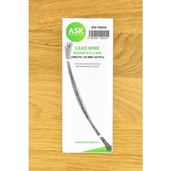 Lead Wire - Round diameter 0.2mm, Length 120mm (30pcs)