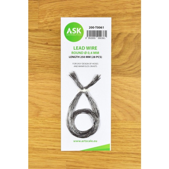 Lead Wire - Round diameter 0.4mm, Length 250mm (28pcs)