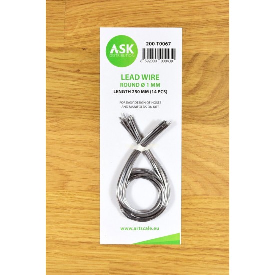 Lead Wire - Round diameter 1mm, Length 250mm (14pcs)