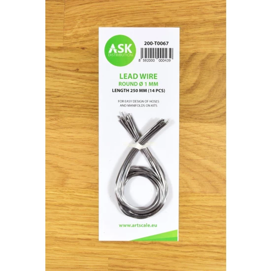 Lead Wire - Round diameter 1mm, Length 250mm (14pcs)