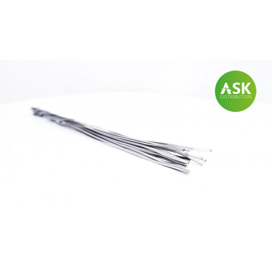 Lead Wire - Halfround  1.0mm x 0.7mm, Length 140mm (cca. 14 pcs)