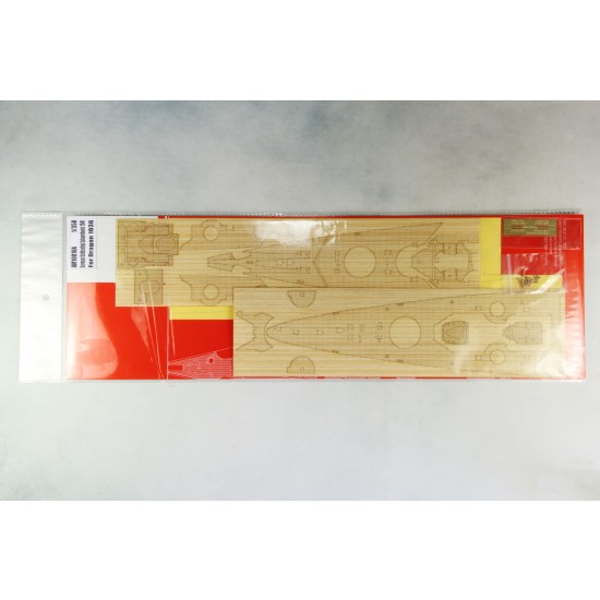 1/350 German Battleship Scharnhorst 1941 Wooden Deck w/Masking Sheet & PE for Dragon 1036