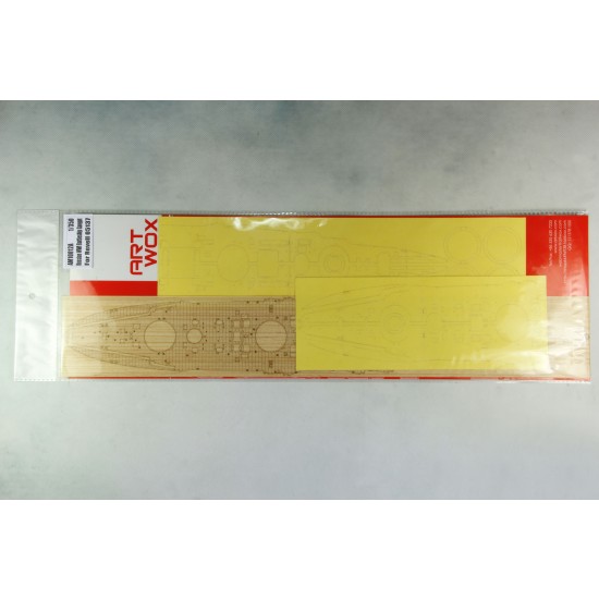 1/350 Russian WWI Battleship Gangut Wooden Deck w/Masking Sheet & PE for Revell 05137