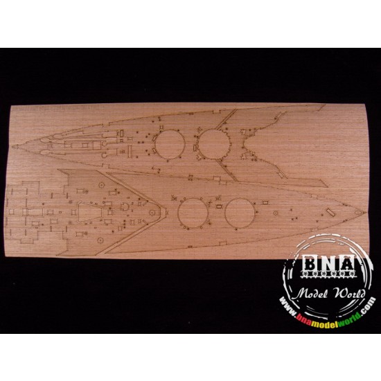 1/350 HMS Hood Wooden Deck for Trumpeter kit #05302