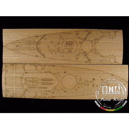 1/350 HMS Prince of Wales Wooden Deck for Tamiya kit #78011