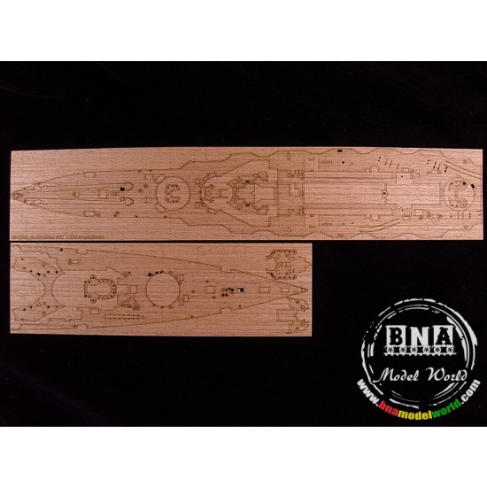 1/350 IJN Kirishima Wooden Deck for Aoshima kit #041185 (PE Parts included)