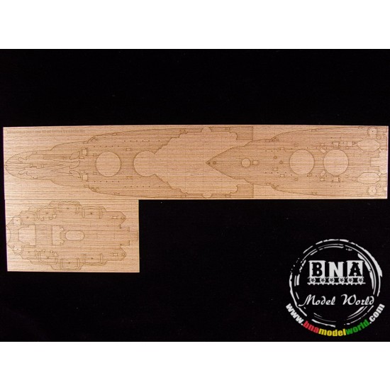 thumbnail interactive-video image 1 of Artwox 1/350 USS Arizona BB-39 1941 Wooden Deck For HobbyBoss Kit #86501 1 of 4