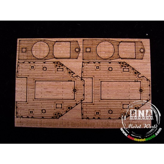 1/350 German Z-39 Destroyer Wooden Deck for Dragon kit #1037