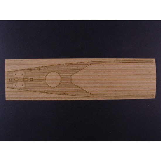 1/350 USS Indianapolis Wooden Deck (Natural) for Academy kit #14107