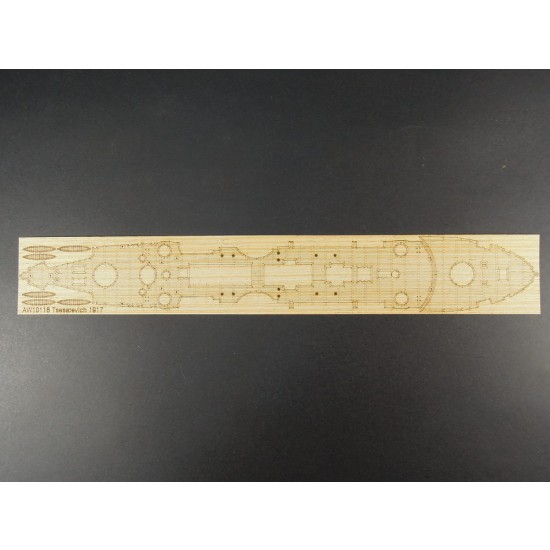 1/350 Russian Navy Tsesarevich Battleship 1917 Wooden Deck set for Trumpeter 05337 kit