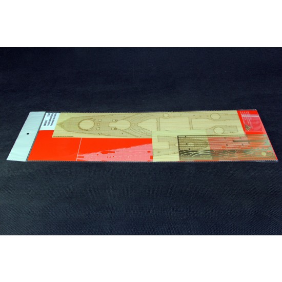 1/350 French Navy Dunkirk Dunkerque Battleship Wooden Deck for Hobby Boss #86506