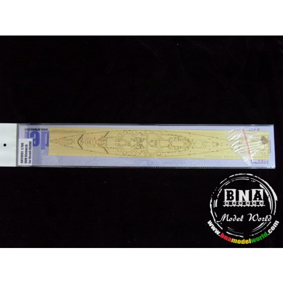 1/700 DKM German Bismarck Wooden Deck for Revell kit #05098