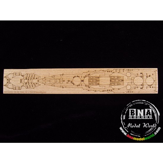 1/700 IJN Carrier Battleship ISE 1944 Wooden Deck for Fujimi kit #421520