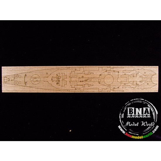 1/700 USS New Jersey BB-62 Wooden Deck for Tamiya kit #31614