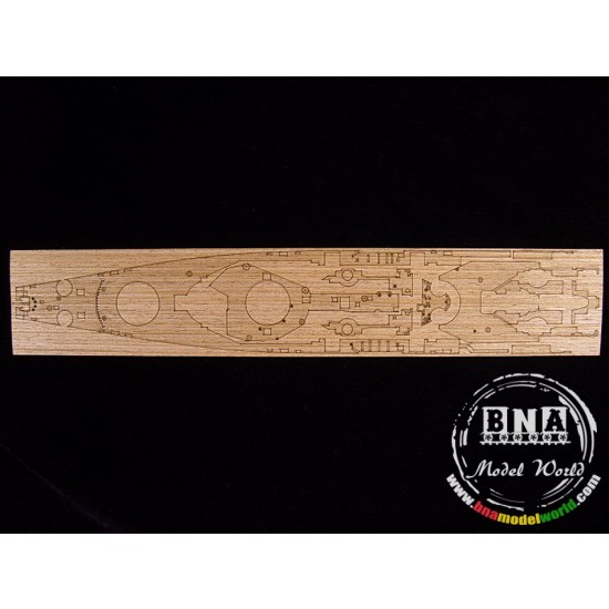 1/700 USS Battleship BB-62 New Jersey Wooden Deck for Trumpeter #05702
